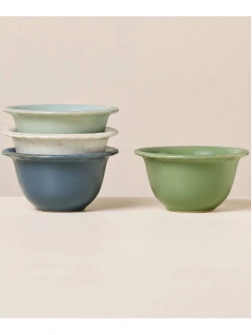 SET OF 4 Hearth & Hand with Magnolia Pinched Edge Mini Bowls | 5 oz | NWT